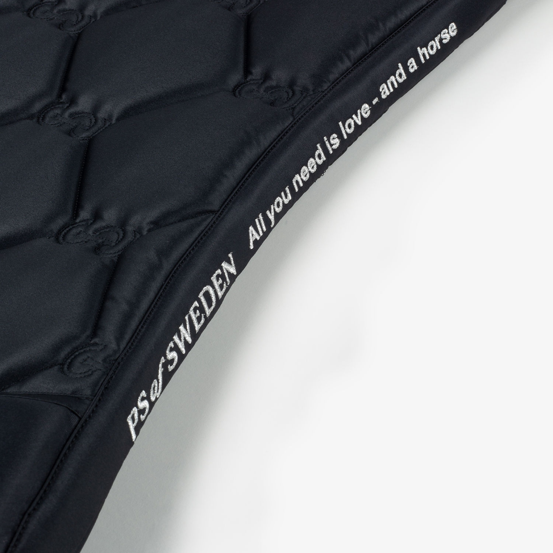 PS of Sweden Black Signature Dressage Saddle Pad #colour_black