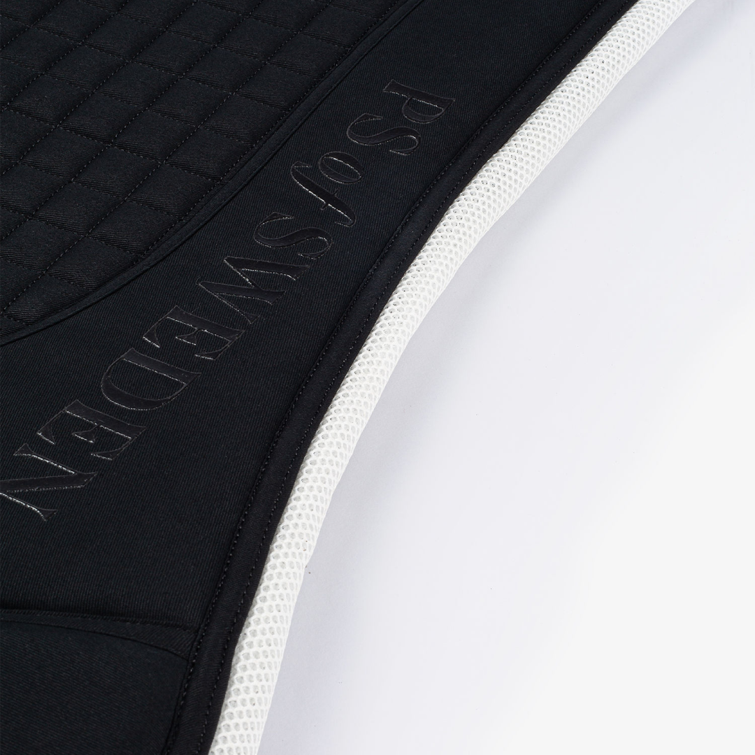 PS of Sweden Elite Black Dressage Saddle Pad #colour_black
