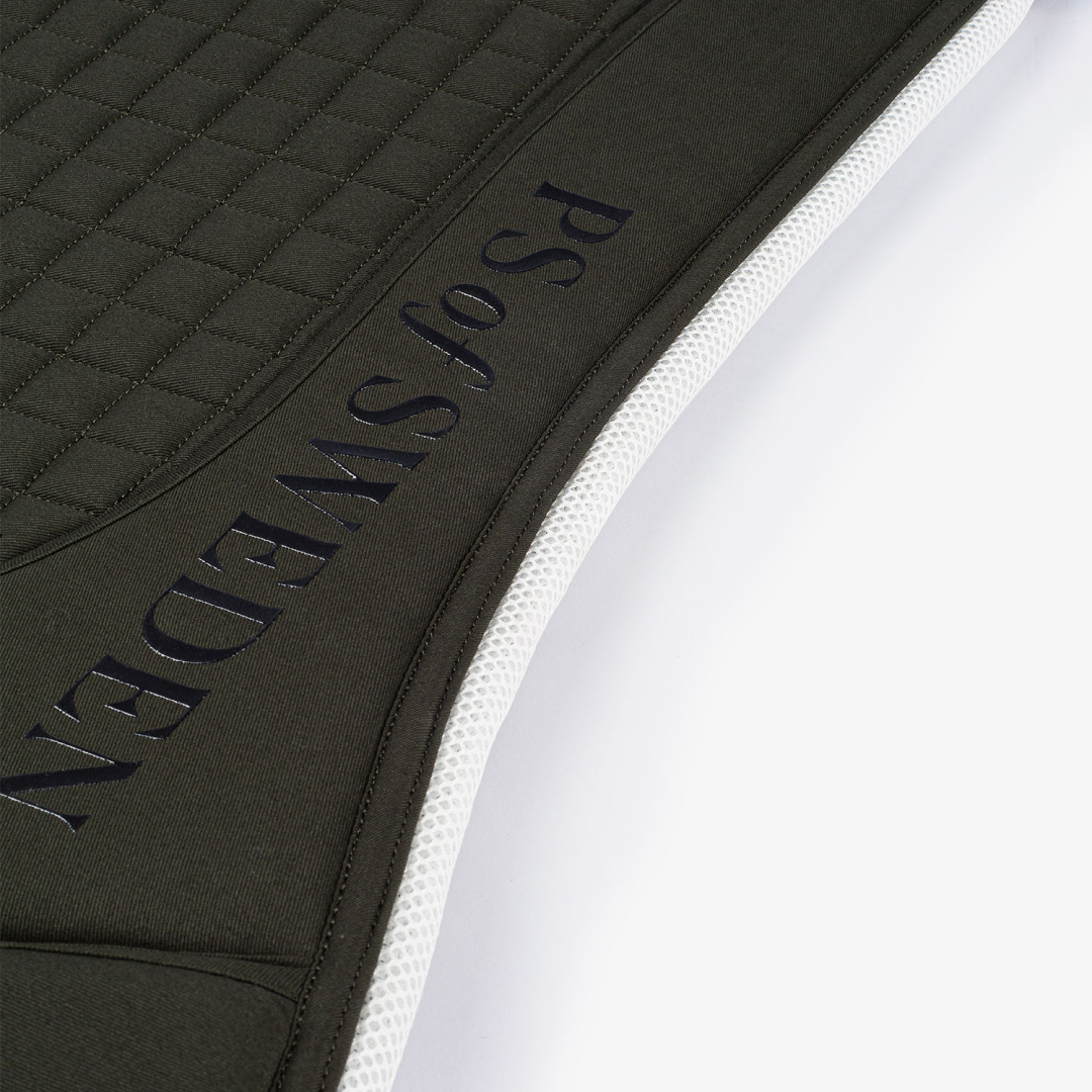 PS of Sweden Elite Dark Green Dressage Saddle Pad #colour_dark-green