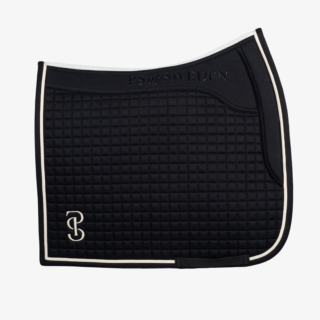 PS of Sweden Elite Black Dressage Saddle Pad #colour_black