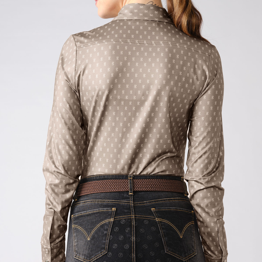 PS of Sweden Cappuccino Estelle Long Sleeve Magic Shirt  #colour_cappuccino 