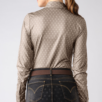PS of Sweden Cappuccino Estelle Long Sleeve Magic Shirt  #colour_cappuccino 