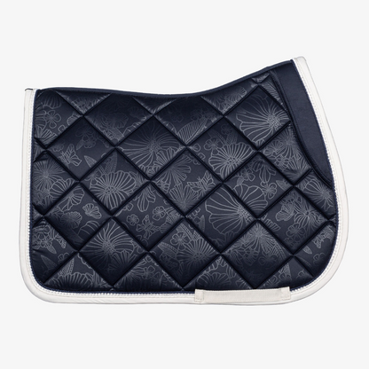 PS of Sweden Navy Floret Jump Saddle Pad #colour_navy