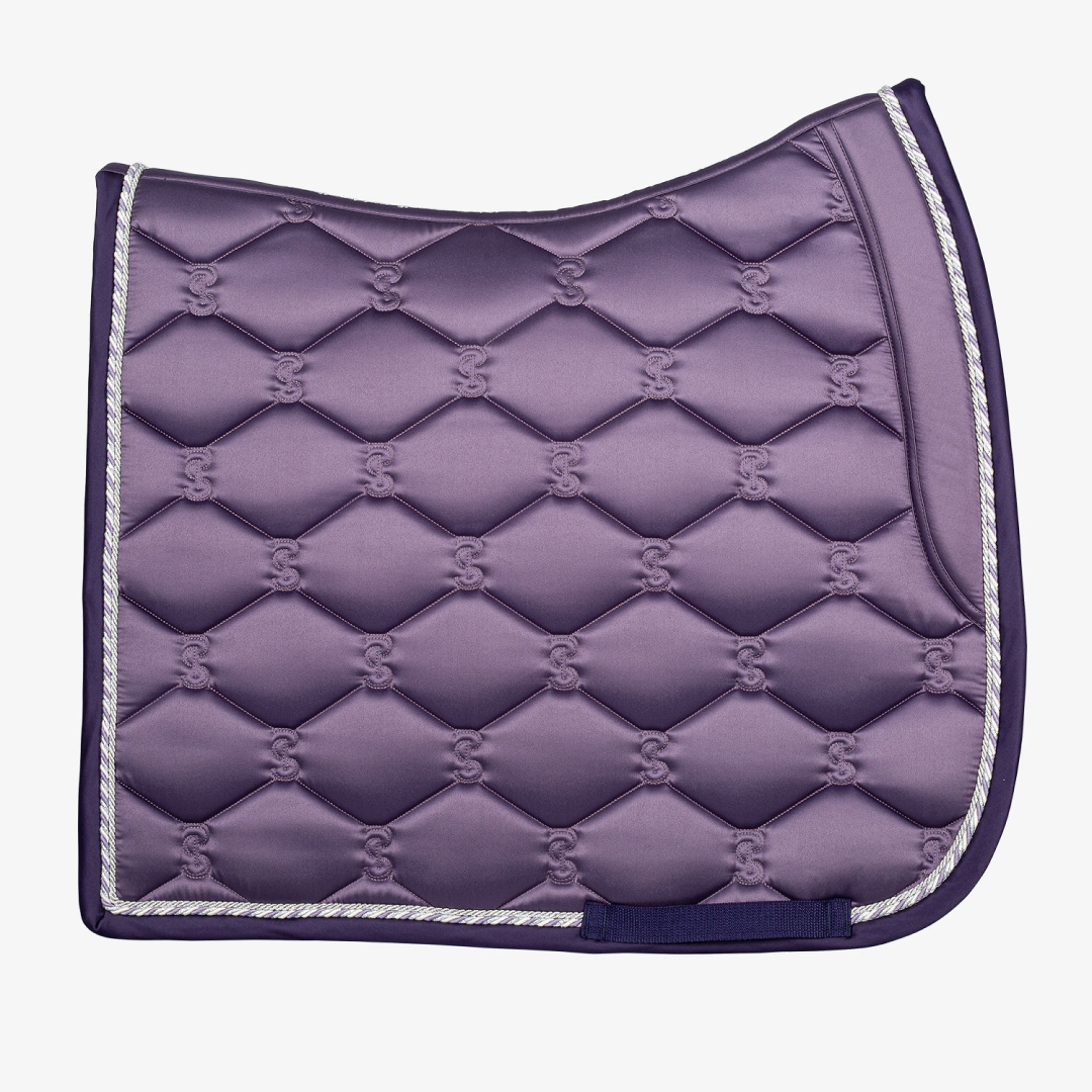 PS of Sweden Purple Signature Dressage Saddle Pad #colour_purple