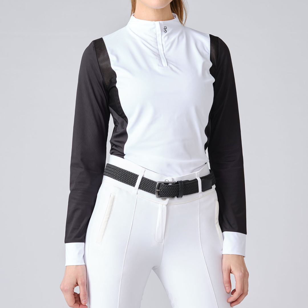 PS of Sweden Black Madison Long Sleeve Competition Top #colour_black