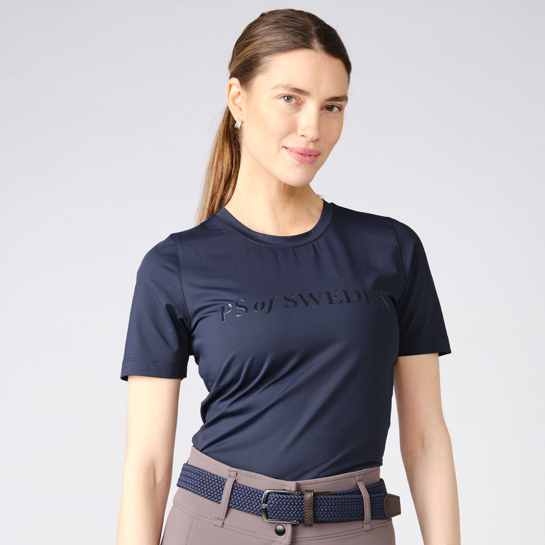 PS of Sweden Navy Svea Technical Tee #colour_navy
