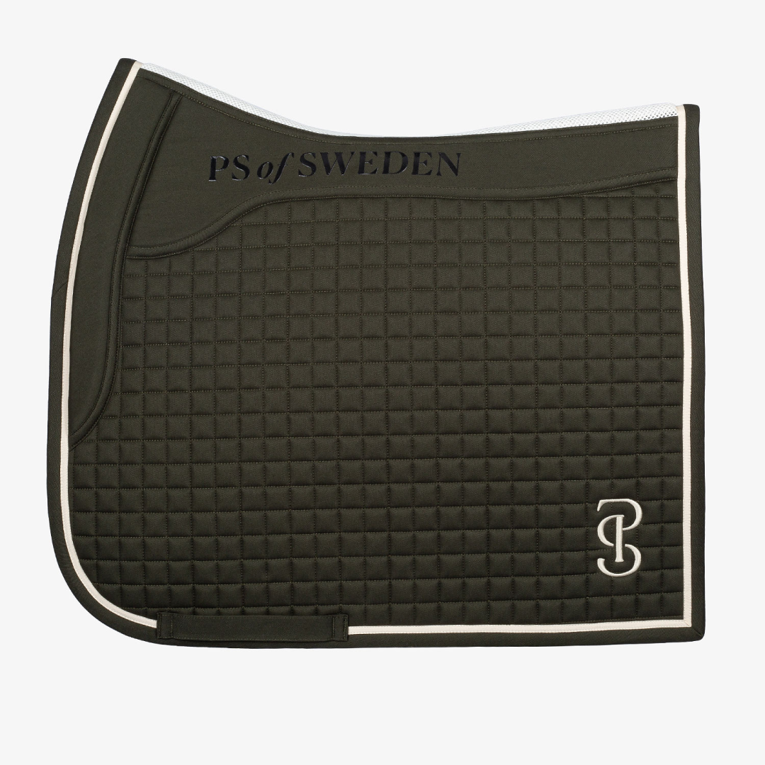 PS of Sweden Elite Dark Green Dressage Saddle Pad #colour_dark-green