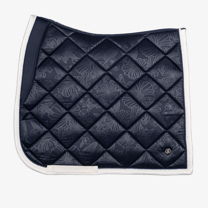 PS of Sweden Floret Navy Dressage Saddle Pad #colour_navy