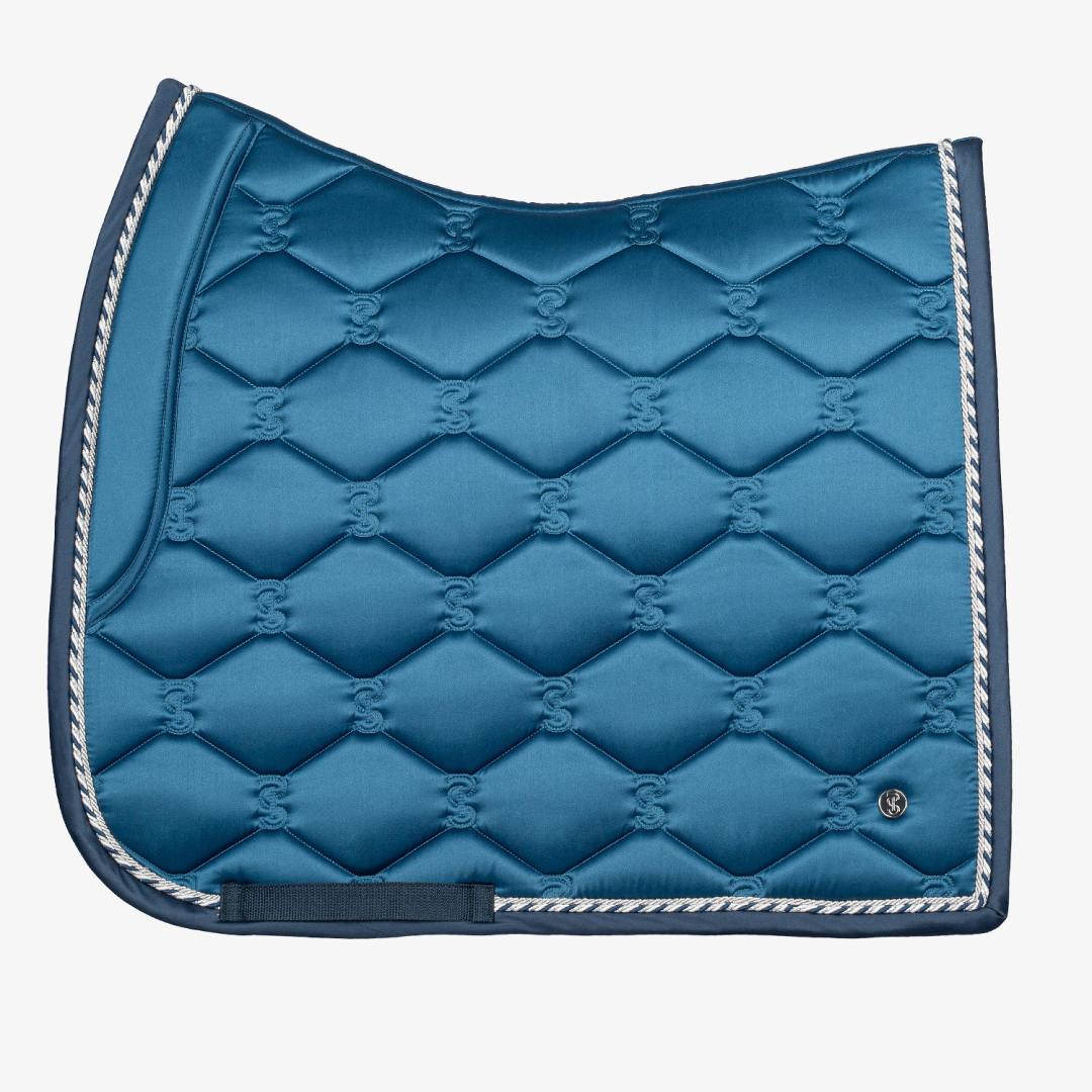 PS of Sweden Mirage Blue Signature Dressage Saddle Pad #colour_mirage-blue