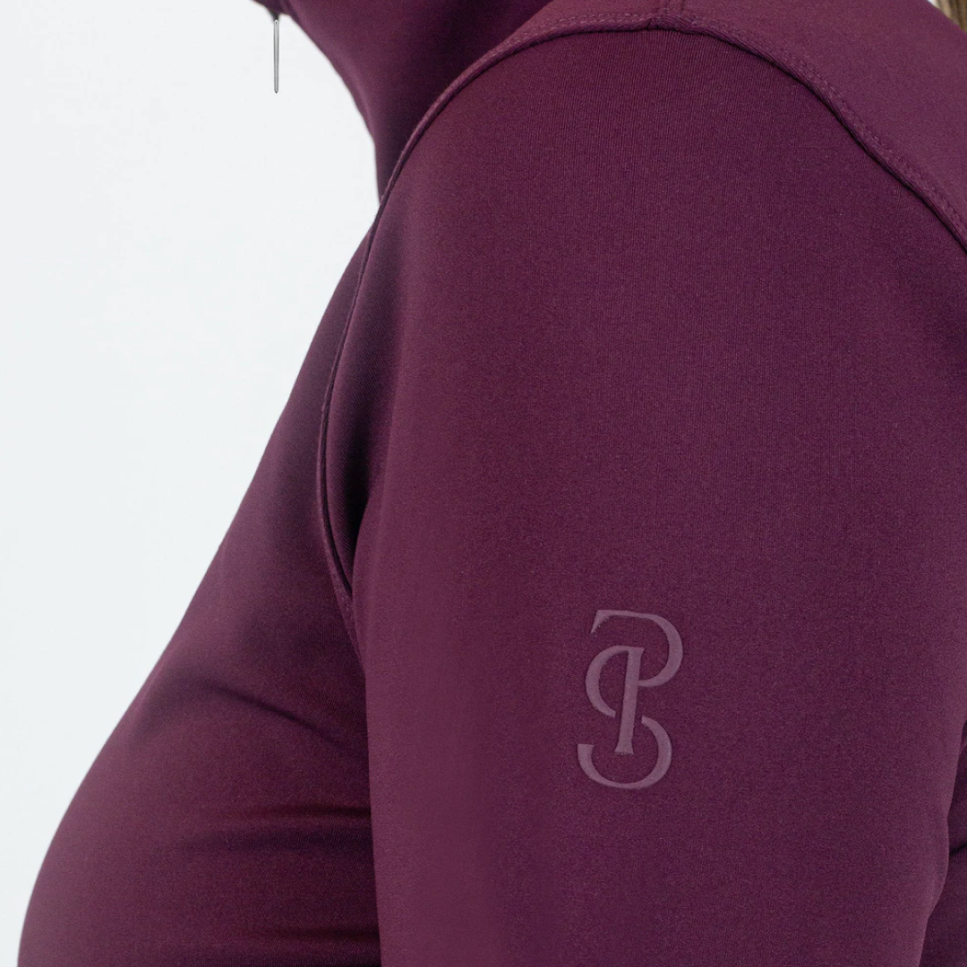 PS of Sweden Wine Grace Half-Zip Sweater #colour_wine