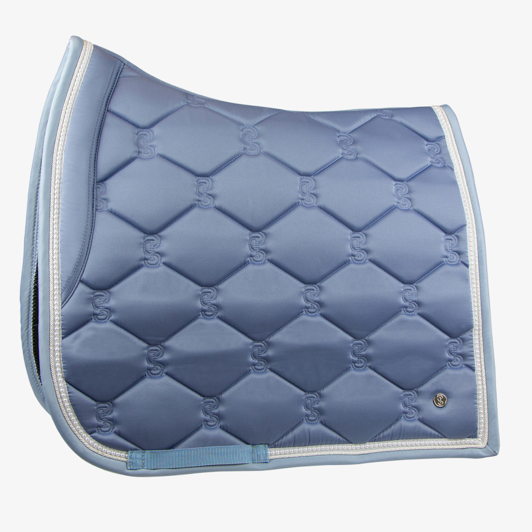 PS of Sweden Clear Blue Limited Edition Dressage Saddle Pad #colour_clear-blue
