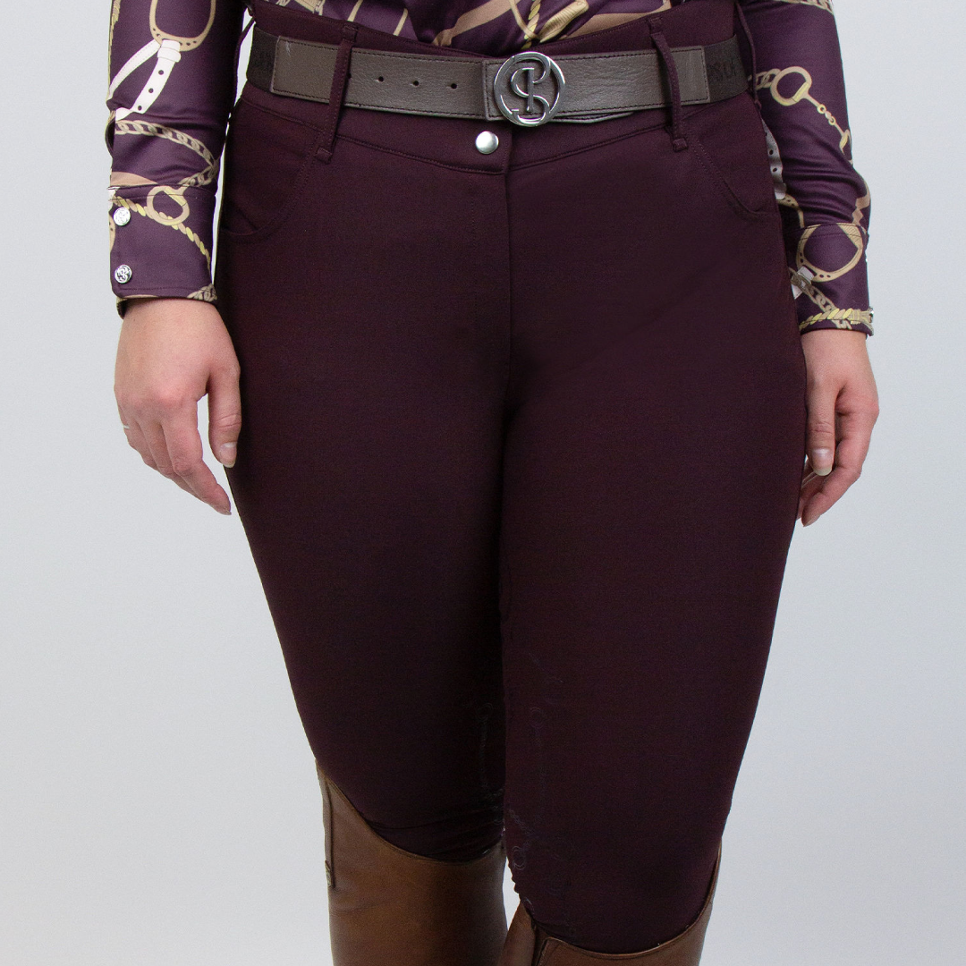 PS of Sweden Curvy Wine Jewel Breeches #colour_wine